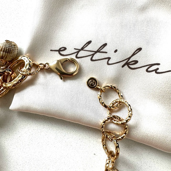 Ettika Gold Seashell Charm Bracelet - Picture 3 of 4